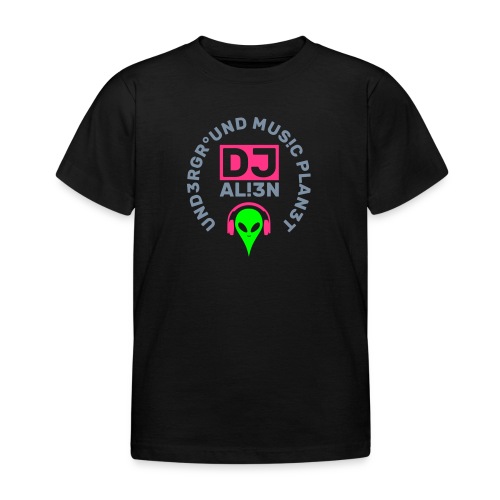 DJ Underground Music Planet Udlændinge - Børne-T-shirt
