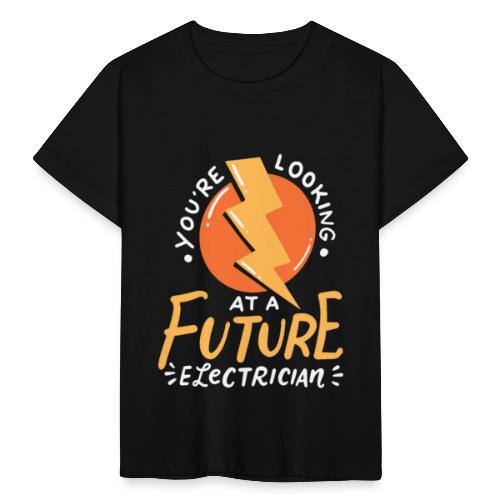 Lustiger zukünftiger Elektriker Elektrotechniker - Kinder T-Shirt
