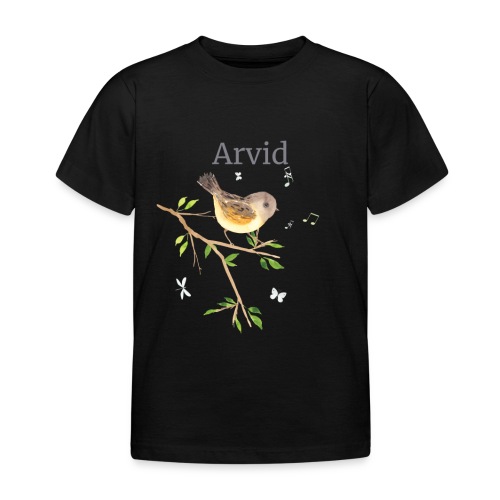 Waldtier Vogel Name Arvid - Kinder T-Shirt