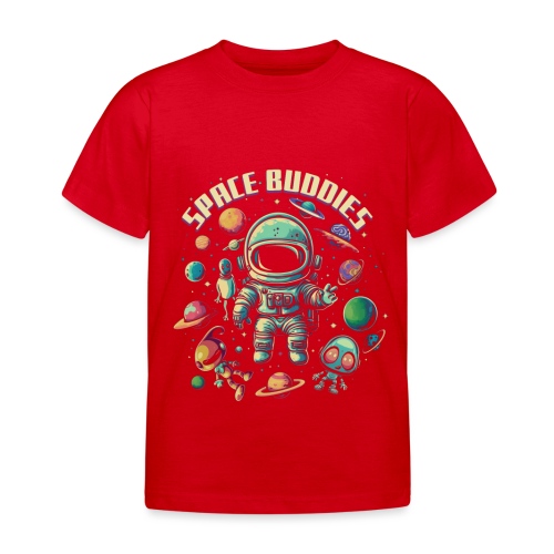 Space Buddies - Planeten, Astronaut und Aliens - Kinder T-Shirt