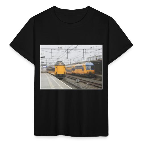 Twee treinen in Deventer - Kinderen T-shirt