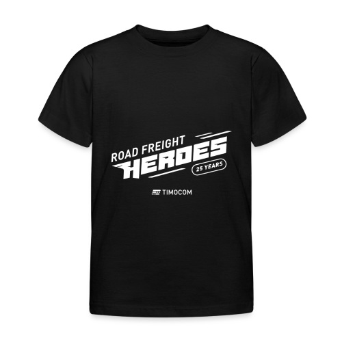 RoadFreightHeroes Logo WHITE - Kinder T-Shirt