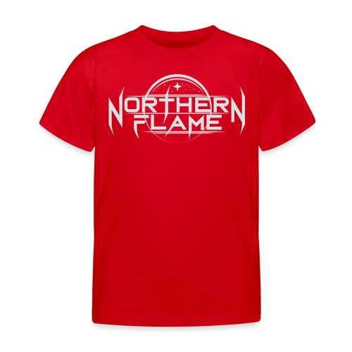 Northern Flame logo larger white - T-shirt barn
