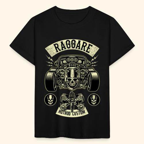 Raggare Hot Rod Custom Car Skull Dragster Vintage - Kinder T-Shirt
