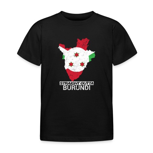 Straight Outta Burundi country map - Kids' T-Shirt