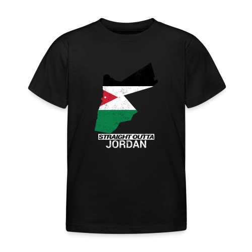 Straight Outta Jordan country map - Kids' T-Shirt