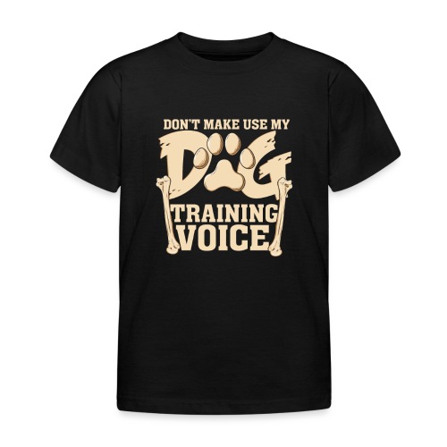 Für Hundetrainer oder Manager Trainings-Stimme - Kinder T-Shirt