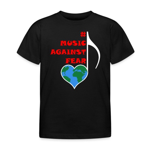 #MusicAgainstFear - Weiß - Kinder T-Shirt