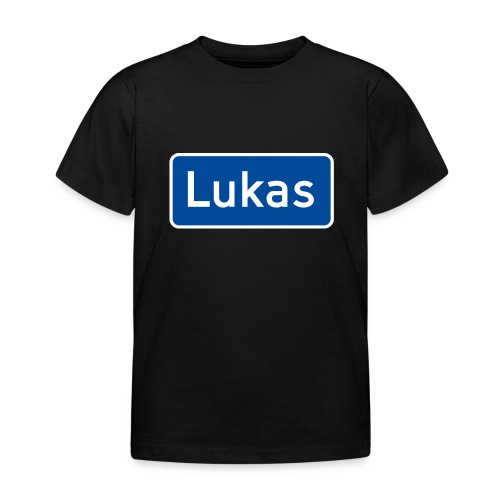 Lukas veiskilt (fra Det norske plagg) - T-skjorte for barn