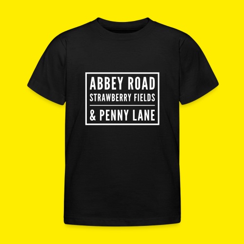 Famous music streets in England - Kinderen T-shirt