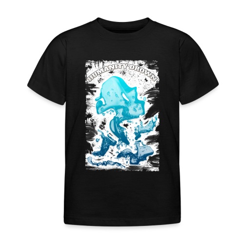 Humanity Drown - look grunge black - T-shirt Enfant