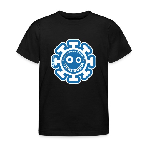 Corona Virus #rimaneteacasa azzurro - Maglietta per bambini