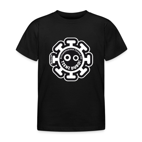 Corona Virus #rimaneteacasa nero - Camiseta niño