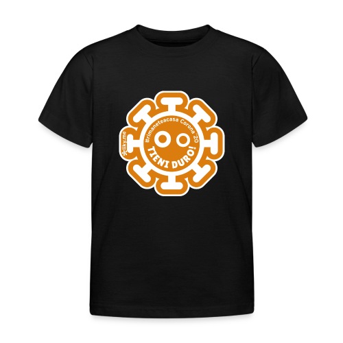 Corona Virus #rimaneteacasa arancione - Maglietta per bambini