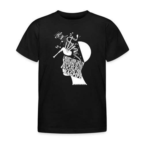 Bagpipe in my Head (weiß) - Kinder T-Shirt