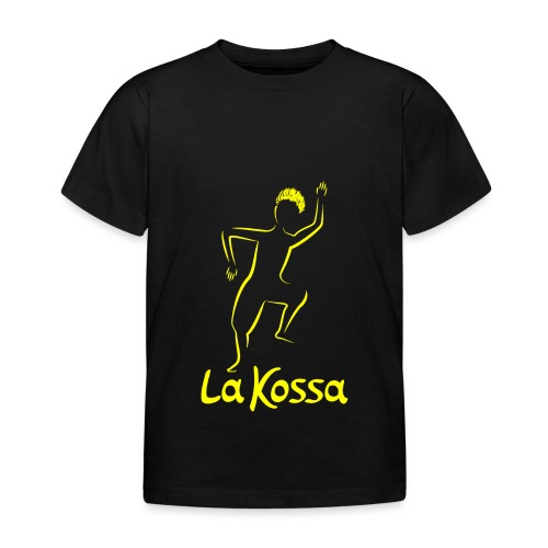 La Kossa - Ons hart danst kleurrijk - Logo geel - Kinderen T-shirt