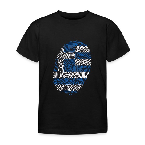 Griechenland Fingerabdruck || δακτυλικό αποτύπωμα - Kinder T-Shirt