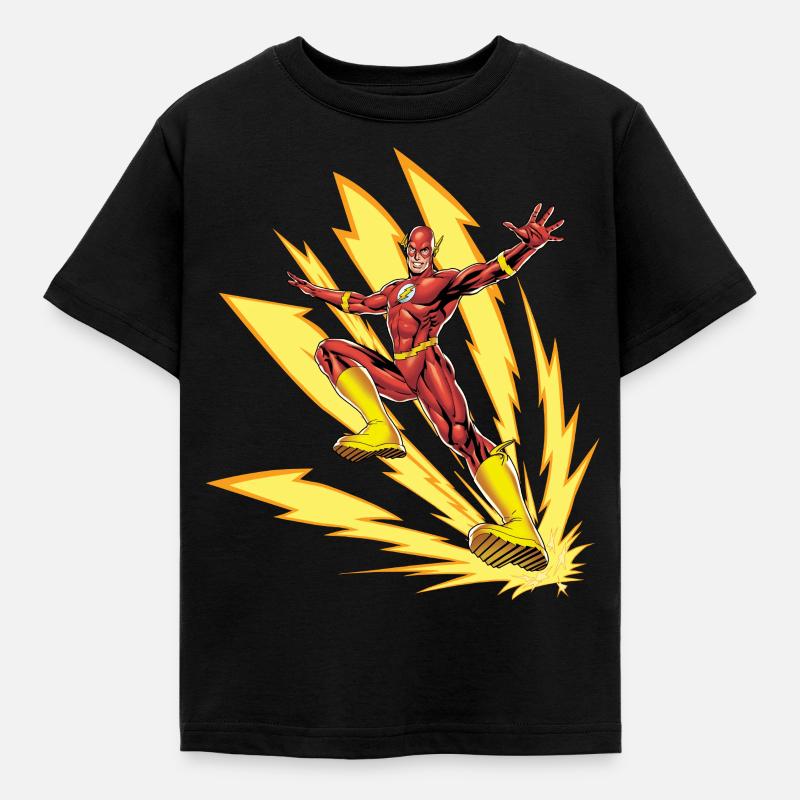 DC Comics Justice League Flash Blitze - Kinder T-Shirt - Schwarz