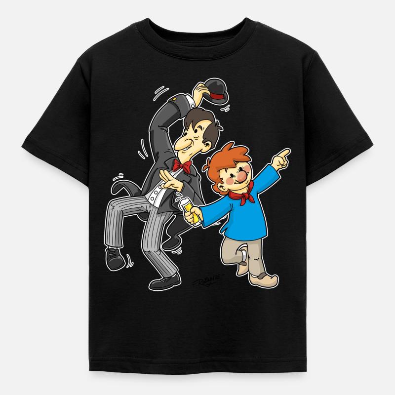 Köln Tünnes & Schäl - Kinder T-Shirt - Schwarz