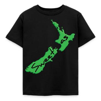 Sweet as Nouvelle-Zélande New Zealand Work and Travel - T-shirt Enfant - noir - Devant - AI Model Kid Female (0cm)