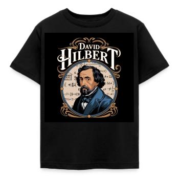 Erbe der Menschheit - David Hilbert - Kinder T-Shirt - Schwarz - Vorne - AI Model Kid Female (0cm)
