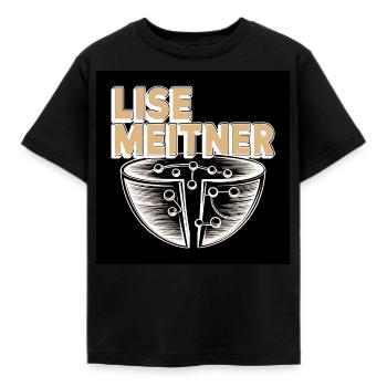 Erbe der Menschheit - Lise Meitner - Kinder T-Shirt - Schwarz - Vorne - AI Model Kid Female (0cm)
