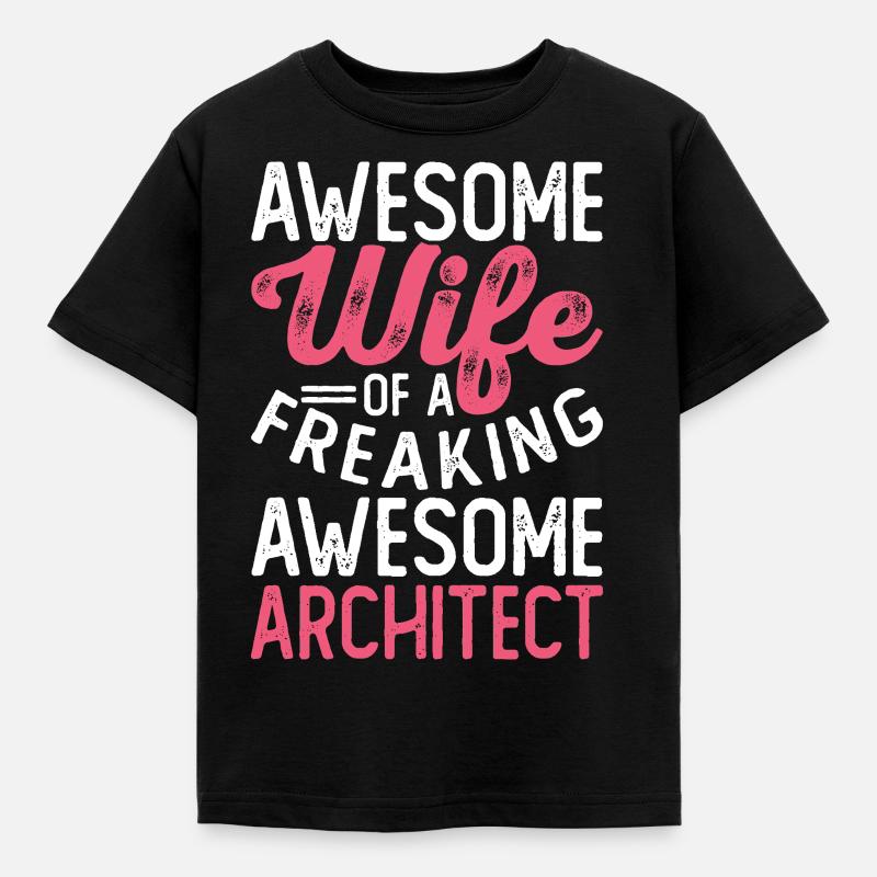 Architekt - Kinder T-Shirt - Schwarz