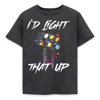 Lighting technician Lighting technician Lighting technology - Kids' T-Shirt - dark grey - Front - AI Model Kid Female (0cm)