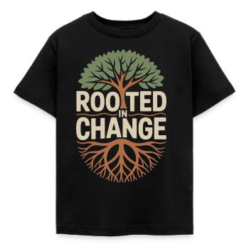 Arbre de jour arbre plante Nature amoureux Eco vert - T-shirt Enfant - noir - Devant - AI Model Kid Female (0cm)
