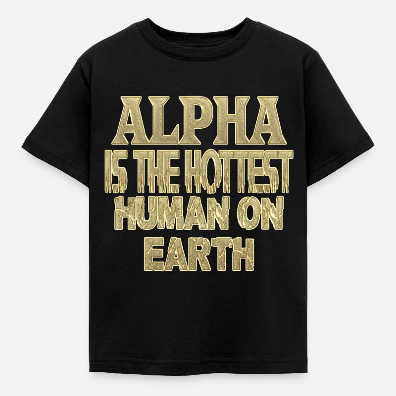 alpha - Kids' T-Shirt - black