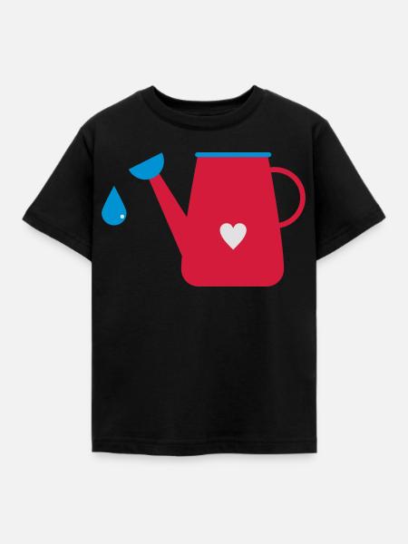 giesskanne - Kinder T-Shirt - Schwarz