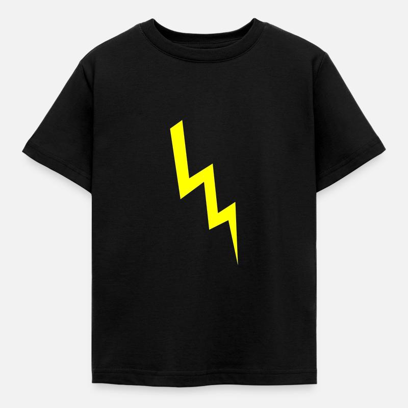 lightning - Kids' T-Shirt - black