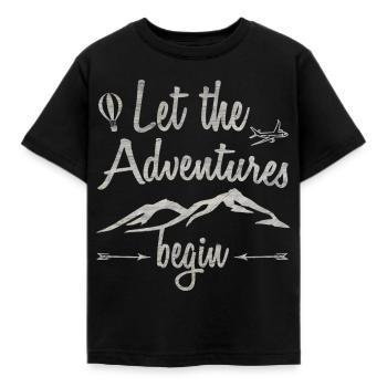 Voyage Voyage & Voyage Voyage d'aventure Lust Cadeau - T-shirt Enfant - noir - Devant - AI Model Kid Female (0cm)