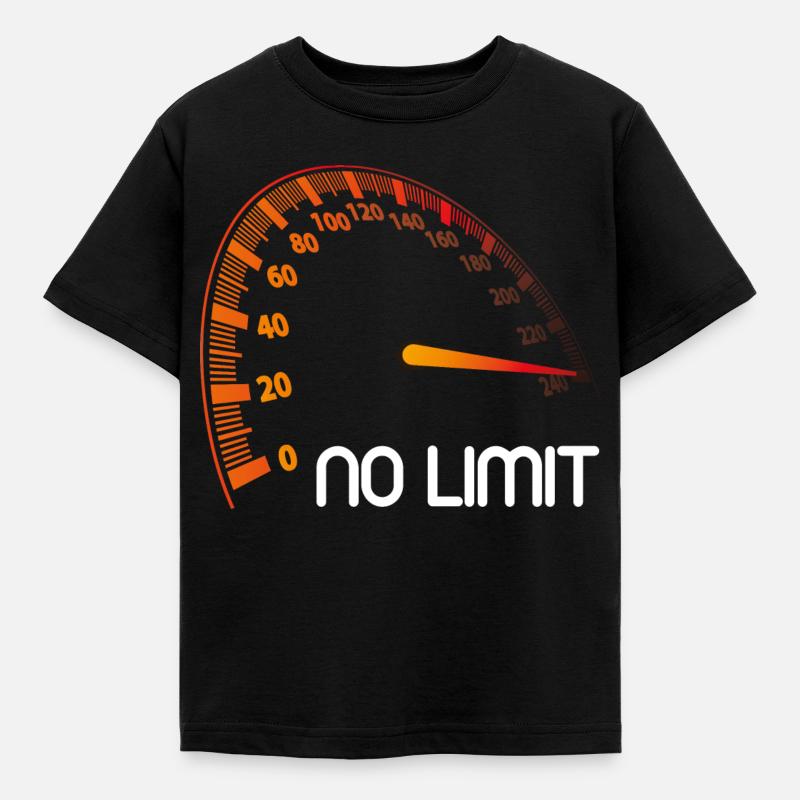 Tacho - No Limit - Kinder T-Shirt - Schwarz