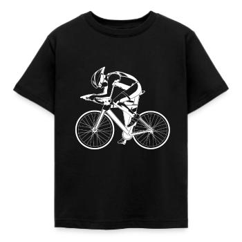 Cycliste de course - T-shirt Enfant - noir - Devant - AI Model Kid Female (0cm)