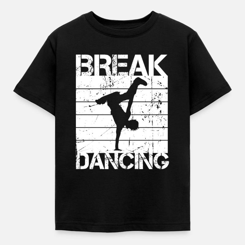 Breakdancing - Kinder T-Shirt - Schwarz
