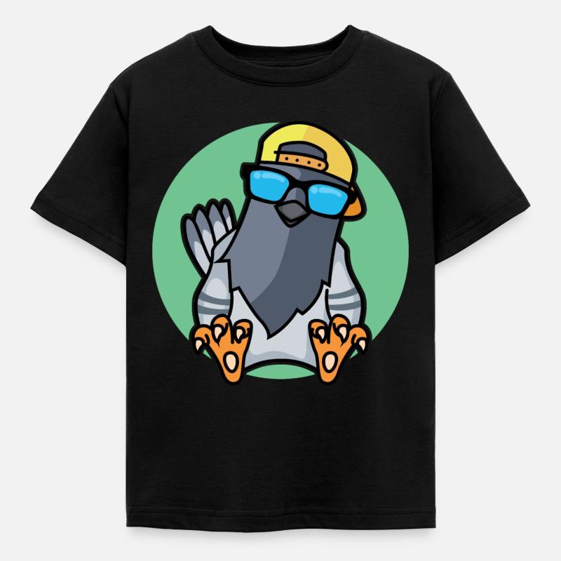 Cooles Täubchen - Kinder T-Shirt - Schwarz
