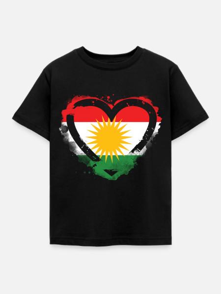 Kurden Kurdistan - Kinder T-Shirt - Schwarz