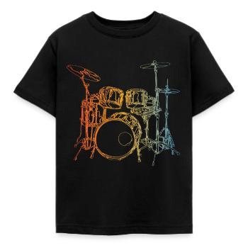 Batterie - T-shirt Enfant - noir - Devant - AI Model Kid Female (0cm)