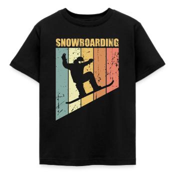 Snowboard Snowboard Snowboard - T-shirt Enfant - noir - Devant - AI Model Kid Female (0cm)