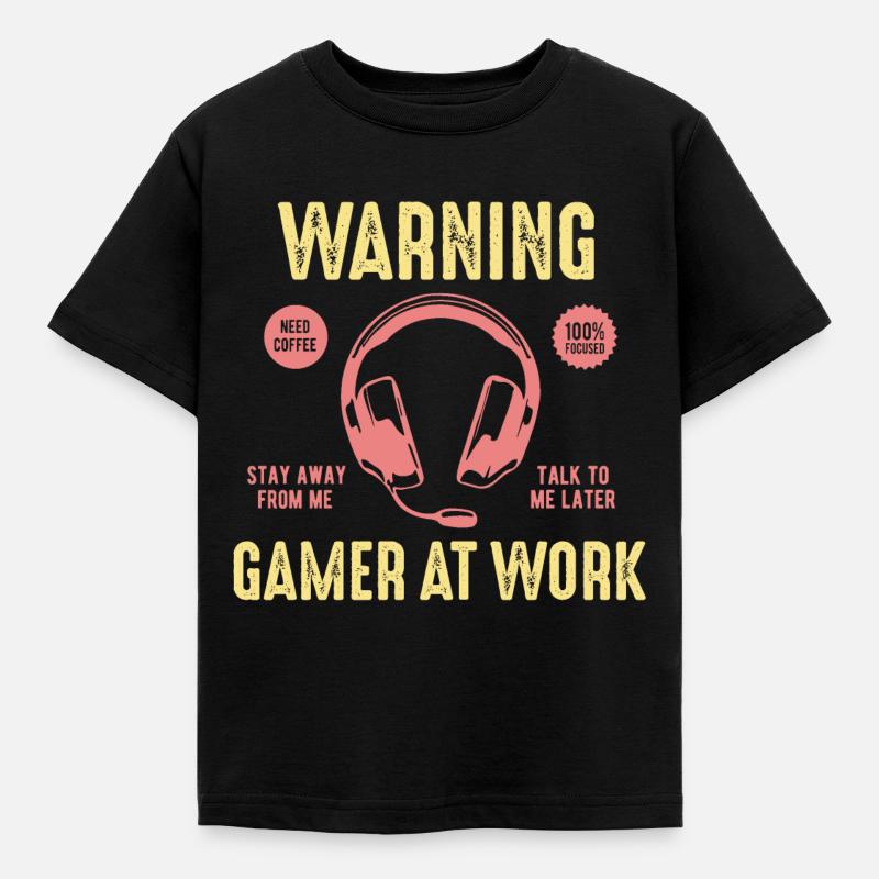 Computerspiele - Kinder T-Shirt - Schwarz