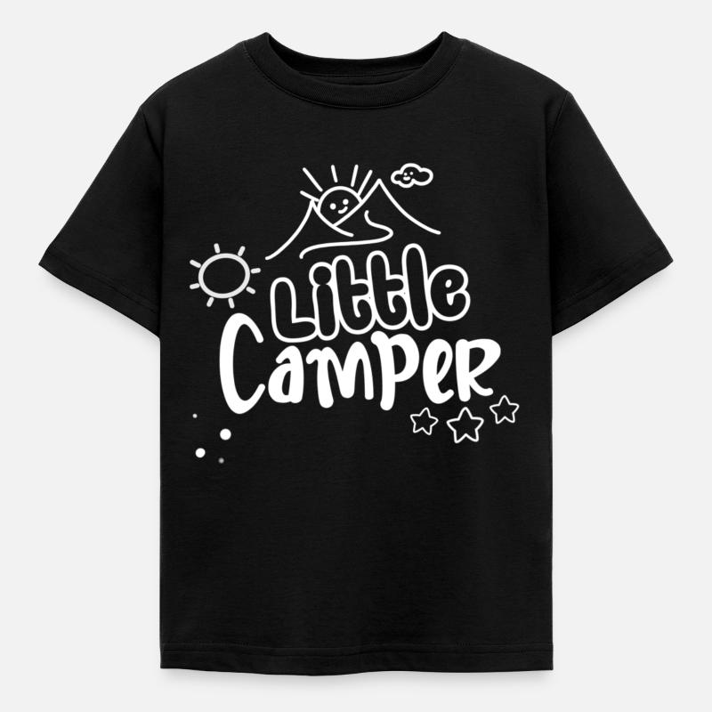 Little Camper - Kinder T-Shirt - Schwarz