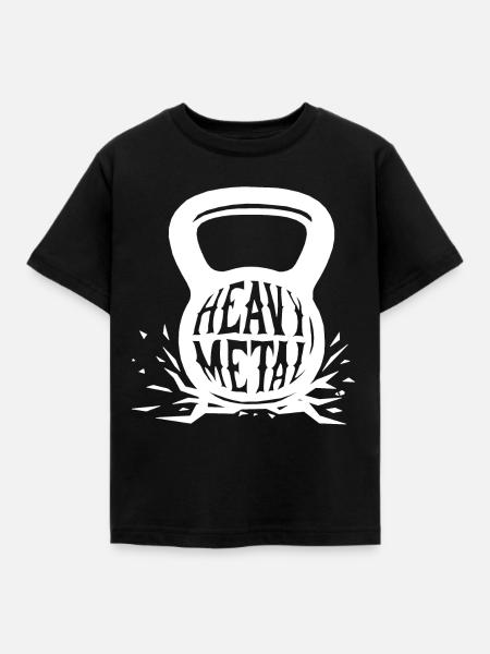 Heavy Metal - Kinder T-Shirt - Schwarz