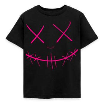 Face - Kids' T-Shirt - black - Front - AI Model Kid Female (0cm)