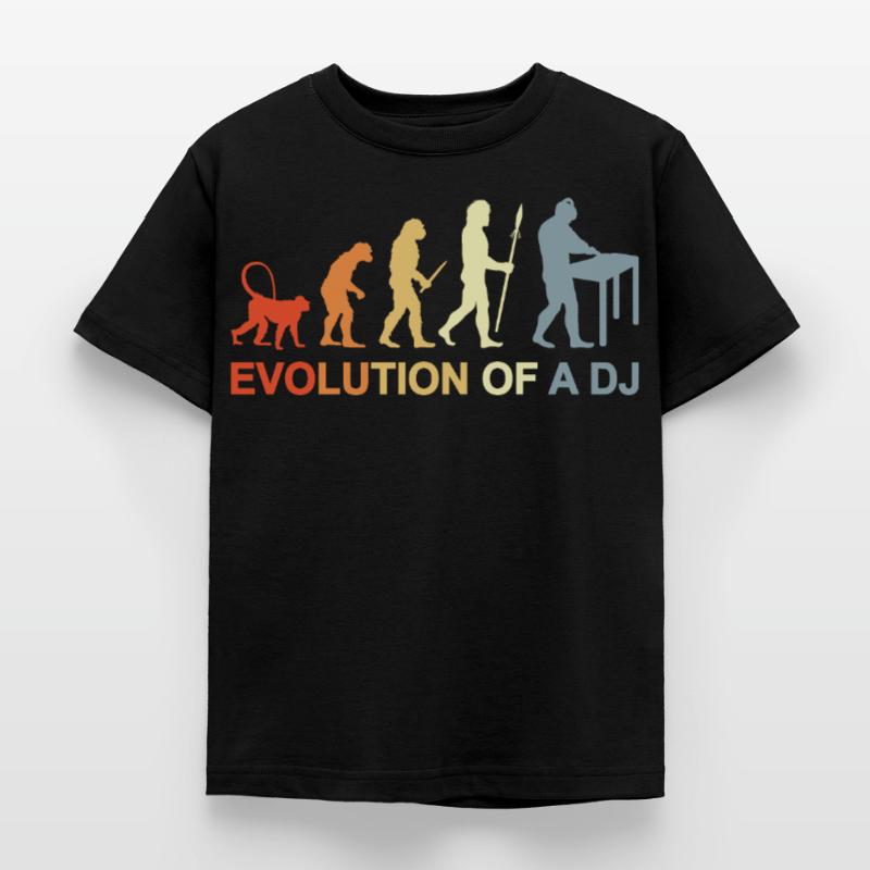 Evolution eines DJ Kinder T-Shirt