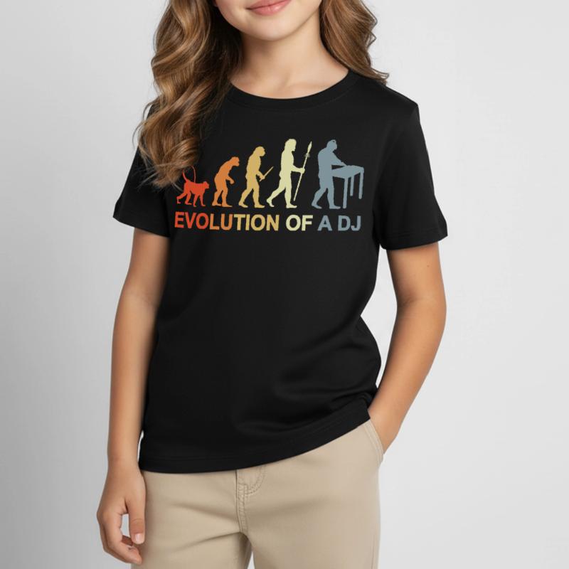 Evolution eines DJ Kinder T-Shirt