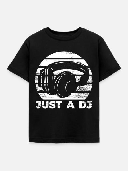 DJ - Kinder T-Shirt - Schwarz