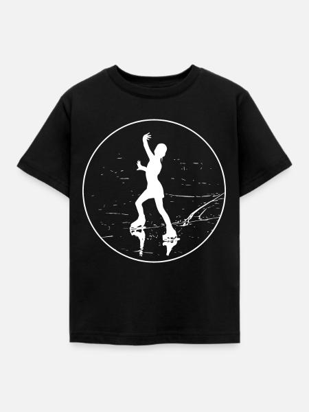 Eiskunstläuferin - Eiskunstlauf - Eiskunstlaufen - Kinder T-Shirt - Schwarz