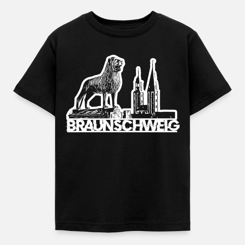 Braunschweig Löwe - Kinder T-Shirt - Schwarz