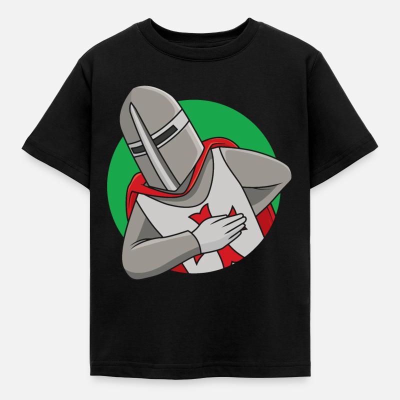 Freundlicher Ritter - Kinder T-Shirt - Schwarz